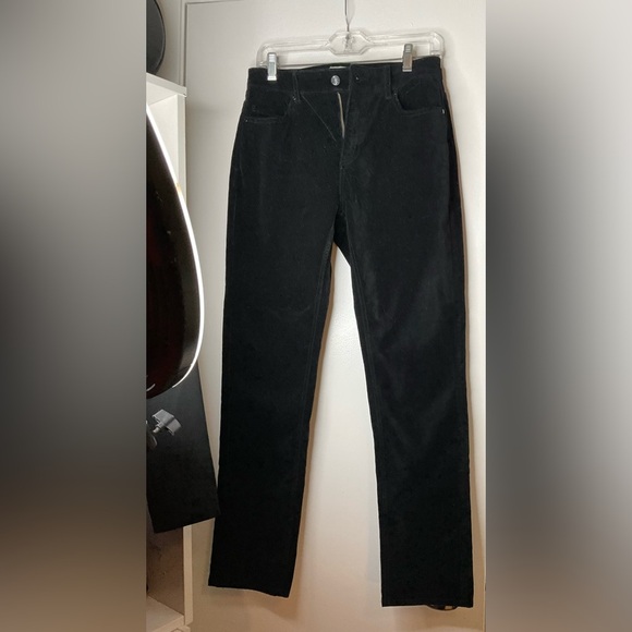 Keds X Kate Spade Other - KATE SPADE Broome Street 27 Stretch Velveteen Pant Straight Leg Black